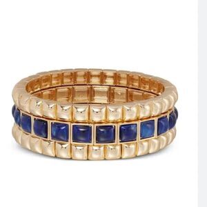 NWOT Roxanne assoulin puffy stud Gold and Blue Women's Bracelet